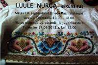 Luule Nurga isikunäitus - plakat