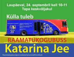 Külla tuleb raamatukogubuss Katarina Jee