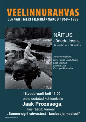 Plakat üritusele "Soome-ugri rahvastest - keelest ja meelest"